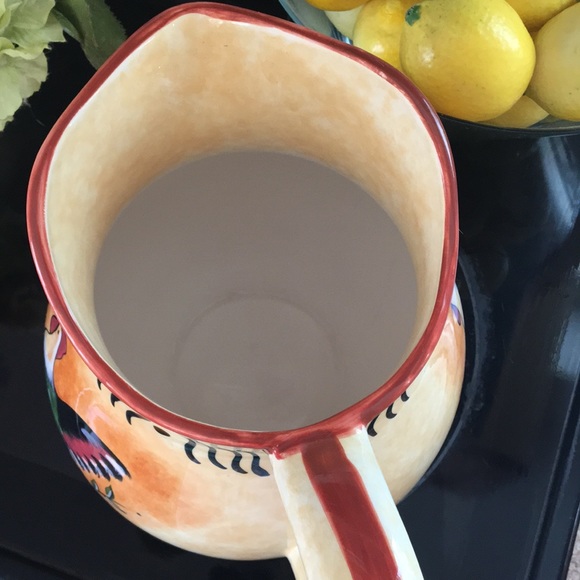 Country Kitchen Ceramic Rooster Pitcher / Milk Jug - Picture 5 of 11